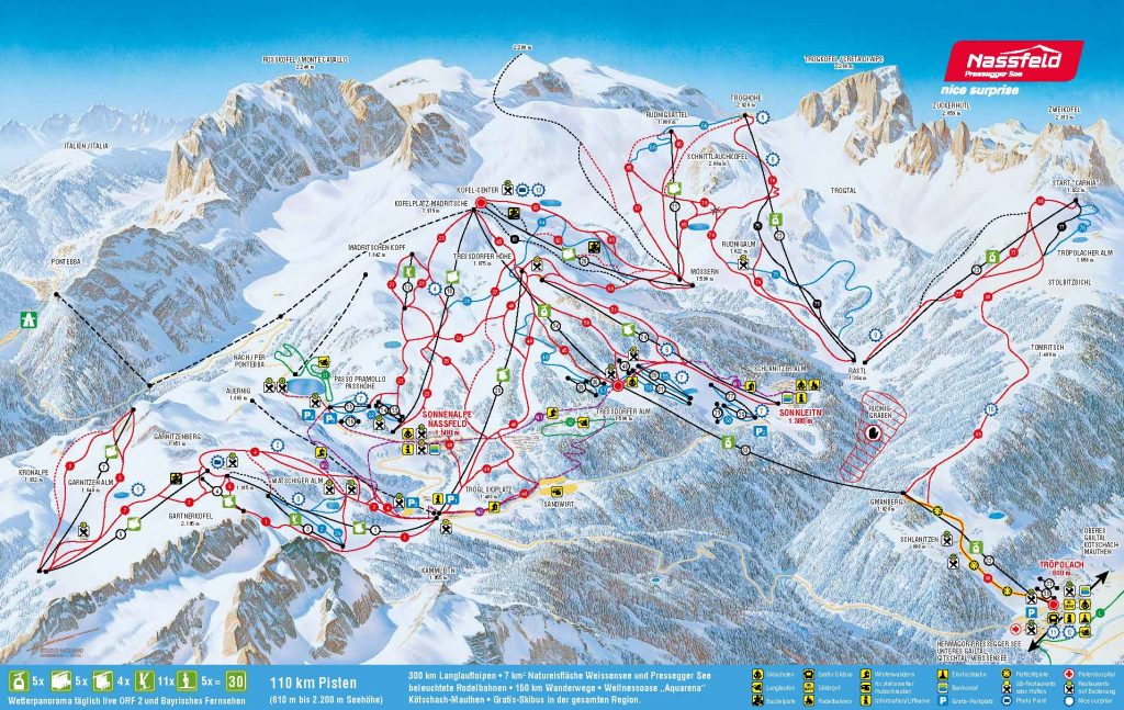 Nassfeld Ski Panorama